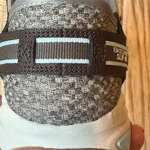 Skechers Brown and Beige Athletic Slip-Ons. NWOT - Picture 9 of 10